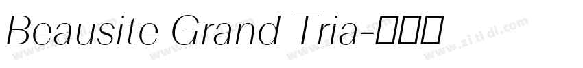 Beausite Grand Tria字体转换